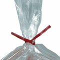 Bsc Preferred 4 x 5/32'' Red Plastic Twist Ties, 2000PK S-566R